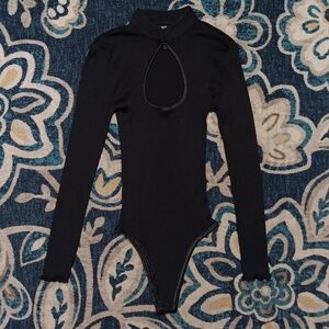 Bardot Black Long Sleeve Bodysuit